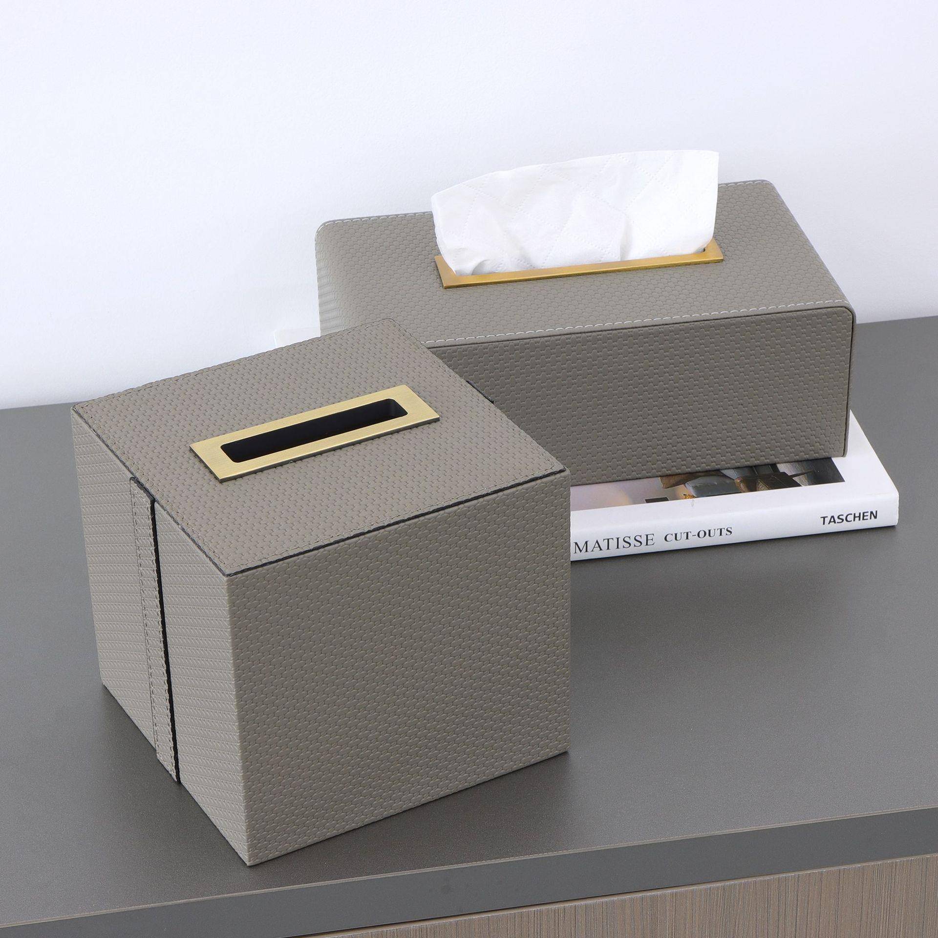 纸巾盒轻奢抽纸盒餐巾纸盒客厅现代纸抽盒家用茶几编制收纳盒摆件