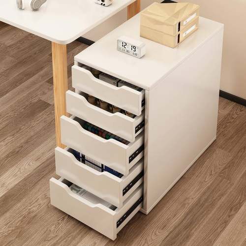 抽屉式收纳柜办公室矮柜桌下资料柜储物柜抽屉活动柜可移动文件柜
