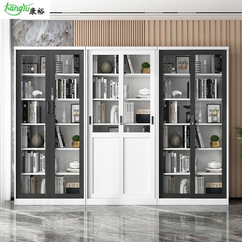 铁皮文件柜办公室钢制档案资料柜财务凭证柜密码锁储物矮柜子书柜