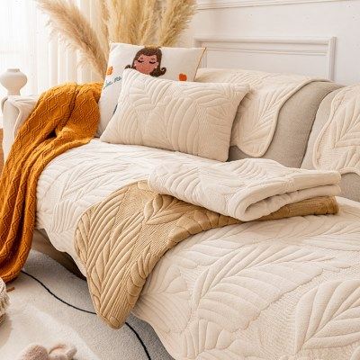 简约现代沙发垫冬款毛绒皮沙发套罩四季通用坐垫子冬季防滑盖布巾,居家布艺,沙发垫,淘宝优惠券,粉丝福利购,淘宝优惠卷