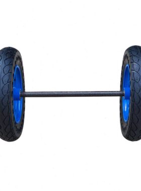 3530轴脚轮拖车轮带连轮加厚轮实心cm8-双橡胶轮14寸轴0轱辘轴承