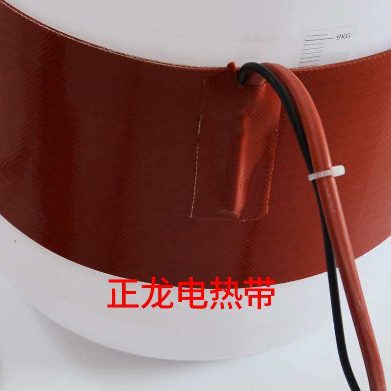 【】加热带油桶限温硅橡胶加热器管道防冻温控电热带自控温