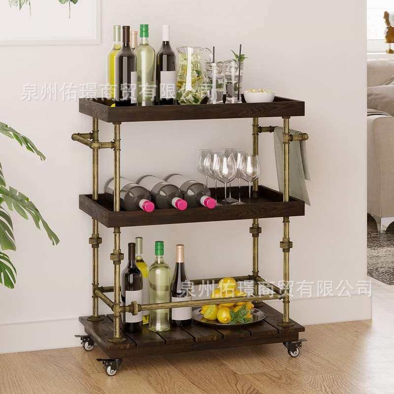 亚马逊厂家直销手推车款酒吧KTV酒水台客厅多功能咖啡厅金属,3C数码配件,USB灯,淘宝优惠券,粉丝福利购,淘宝优惠卷