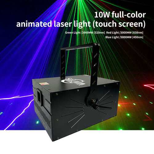 10W Animation ILDA Advertising Text Projector Laser Light