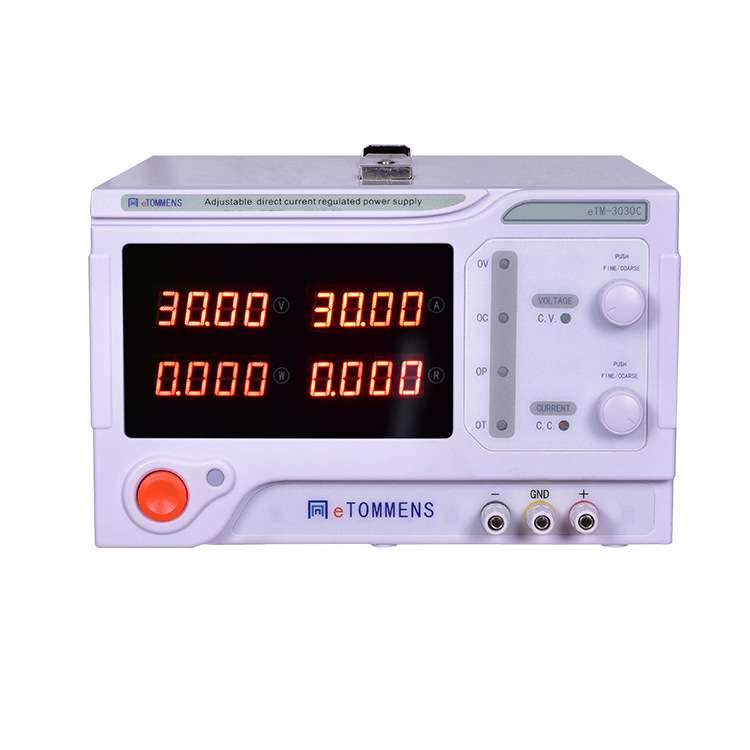 eTOMMEN同门eTM-3030C直流稳压电源30V30A900W编码器开关直流电源