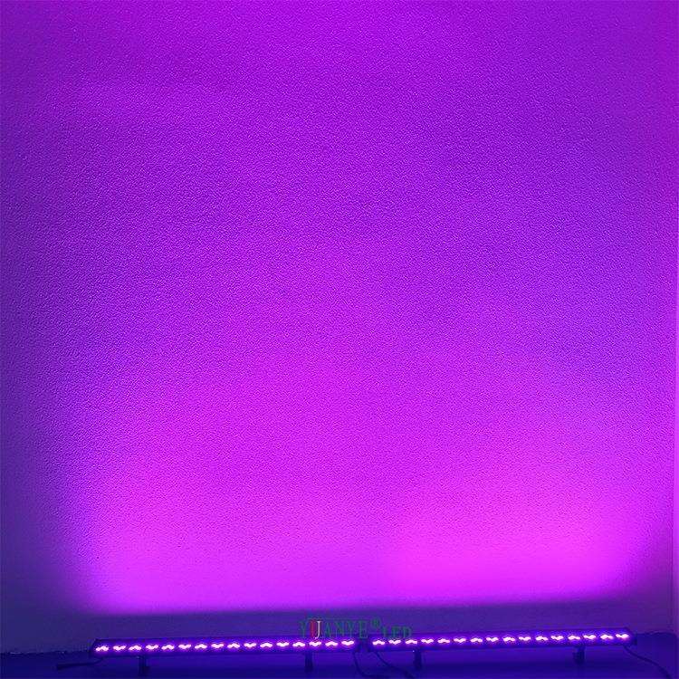Yuanye户外超薄黑色机箱条形舞台灯 led bar light rgbw IP68