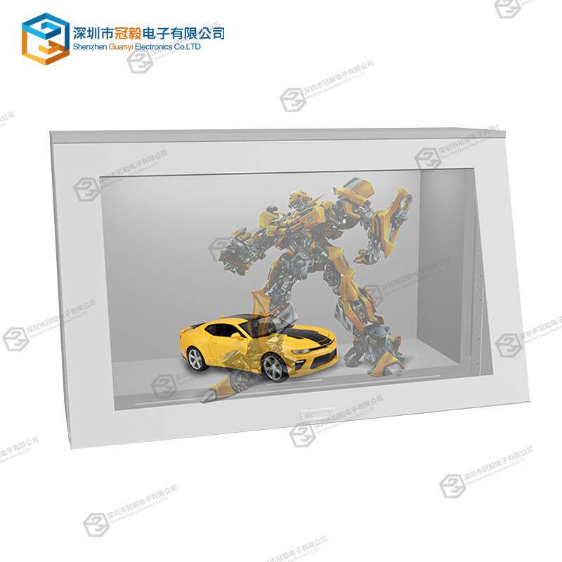 3D精品展示柜led透明液晶显示柜49 50寸透明屏展示柜电容多点触摸