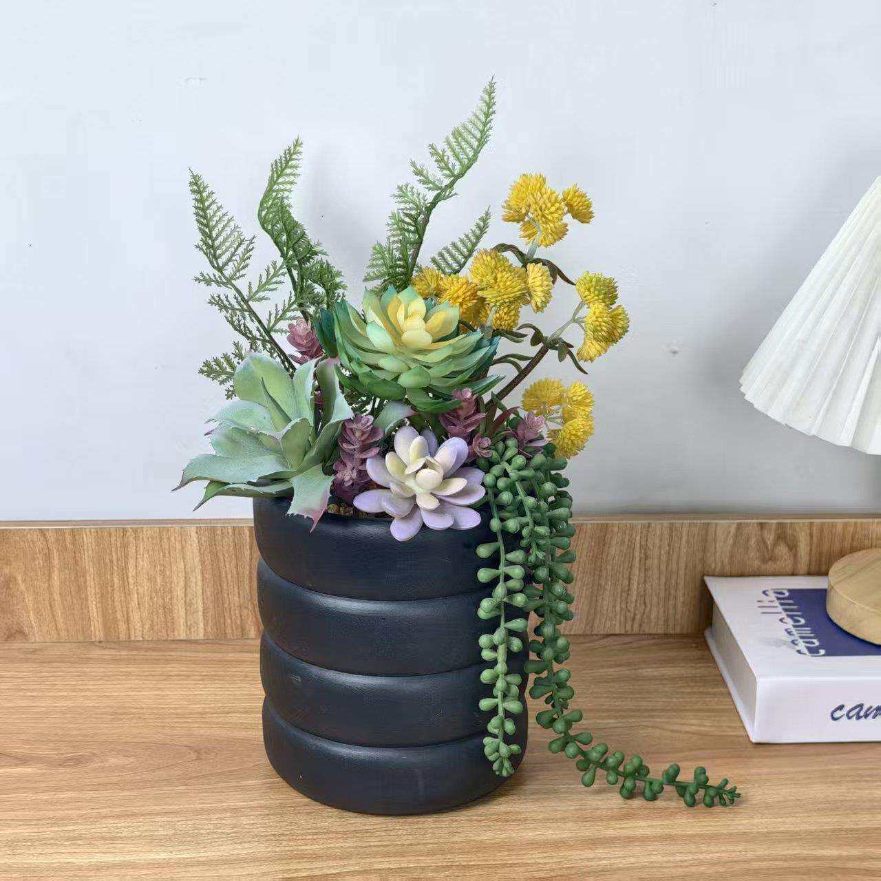 北欧风仿真绿植仙人掌多肉盆栽摆件轻奢家居室内客厅办公桌装饰品