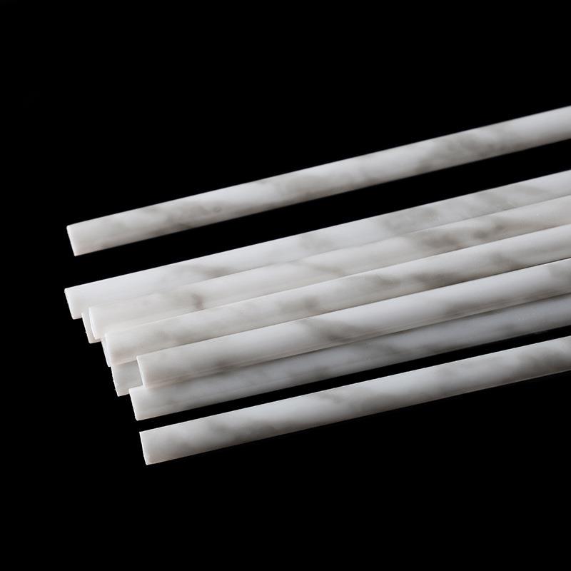 厂家直供艺术吸管北欧大理石纹吸管塑料吸管PP可重复使用直吸管