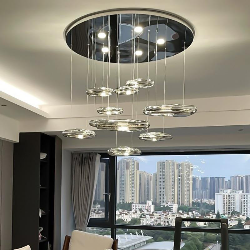 设计师水滴创意意大利大厅cuMer餐桌吊灯别墅客厅吊灯ry餐厅浮空