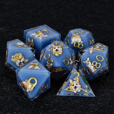 GBTDICE柯基跑团实心金字骰子