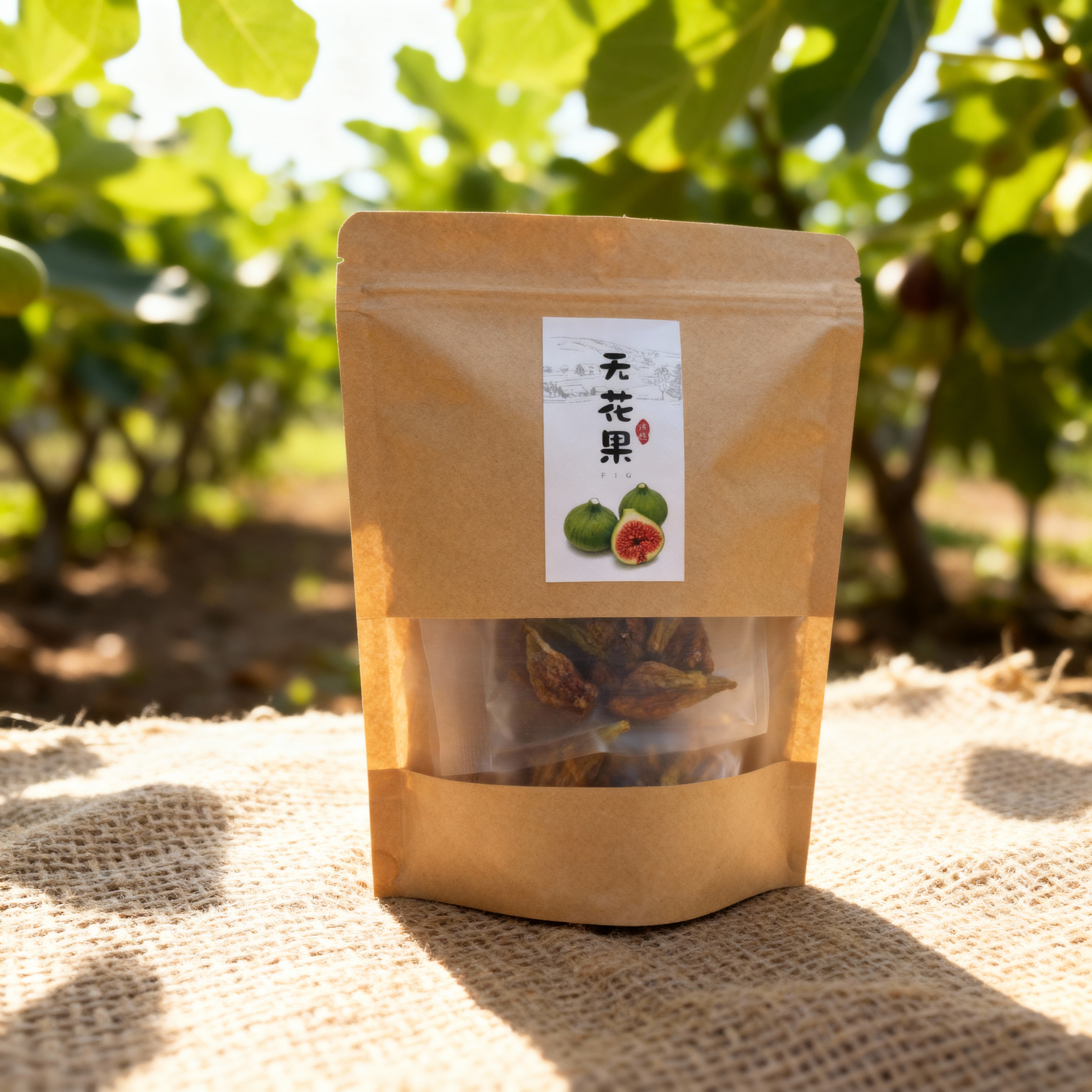 无硫熏 无添加糖   青皮无花果  配料只有无花果