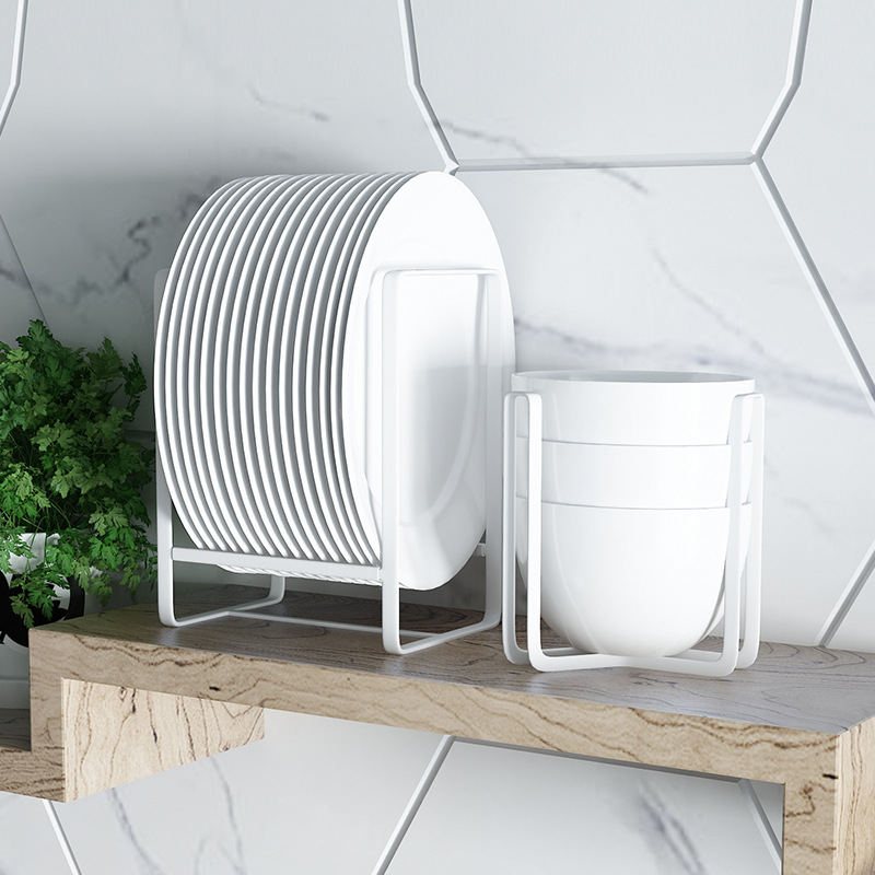 家用放碗架沥水架台面橱柜内置碗碟收纳架多功R能放砧板架锅盖架