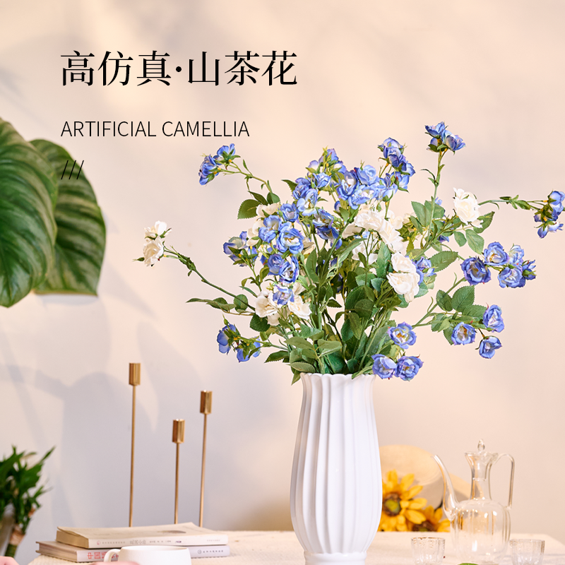 ins风高质感仿真山茶花