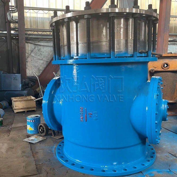 LT十字拉杆伸缩过滤器 大口径前置饮用水 法兰 管道网式过滤 欣弘