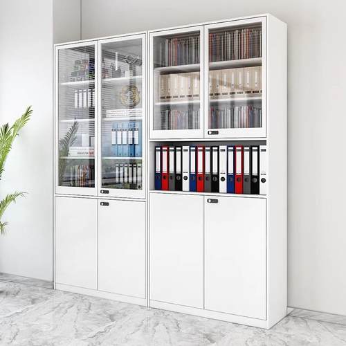 拆装窄边密码锁文件柜凭证柜办公室柜子落地档案柜储物柜矮柜厂家