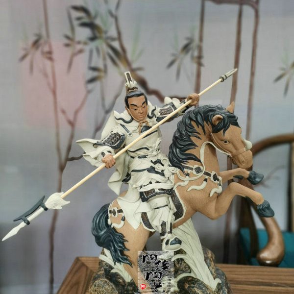 陶瓷工艺品  石湾公仔  三英战吕布 吕布 三国