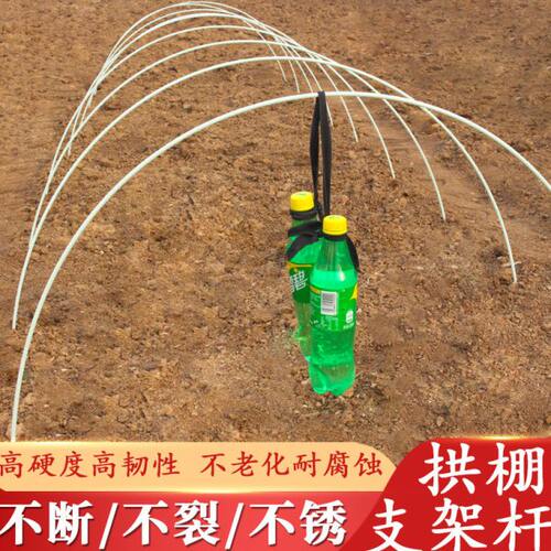 小拱棚支架拱杆竿搭棚子支架棚菜棚保温棚玻璃纤维杆园艺农用育苗