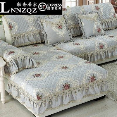 欧式布艺沙发垫简约现代四季通用型防滑全包萬能套罩巾真皮全盖,居家布艺,沙发垫,淘宝优惠券,粉丝福利购,淘宝优惠卷