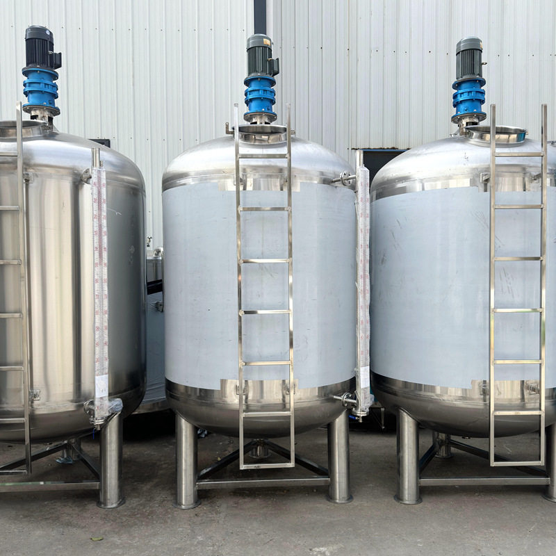 3吨不锈钢尿素搅拌罐 胶水调配罐 304酸碱液体搅拌罐 立式储存罐