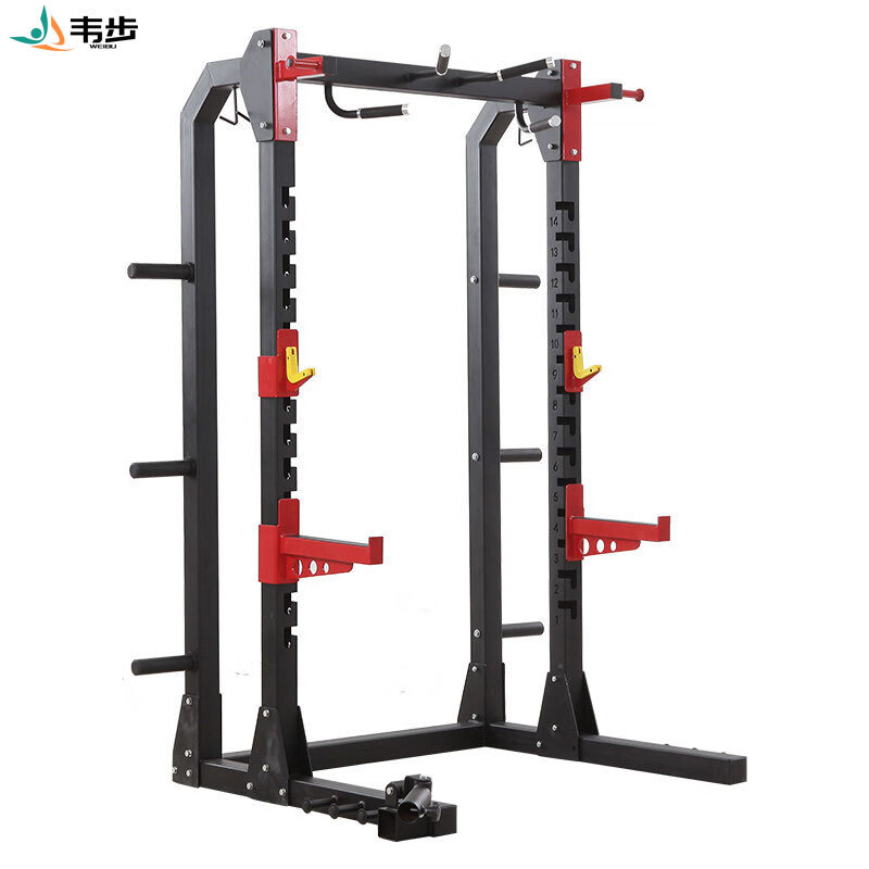 韦步健身房专业悍马框式深蹲卧推架商用一体自由杠铃龙门架家用多