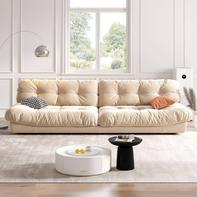 意式轻奢云朵科技布沙发简约现代家用小户型奶油风baxter网红沙发