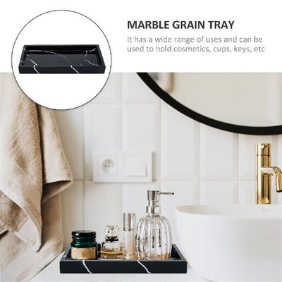 Black Tray Bathroom Luxury Decorative Trays Vanity for