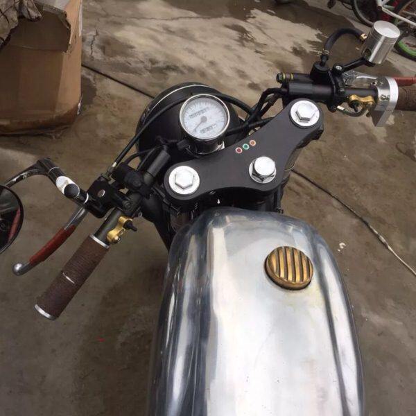 GV300 cb400ss 鑫源国棍400 SR400 改装咖啡CNC车把 分离把