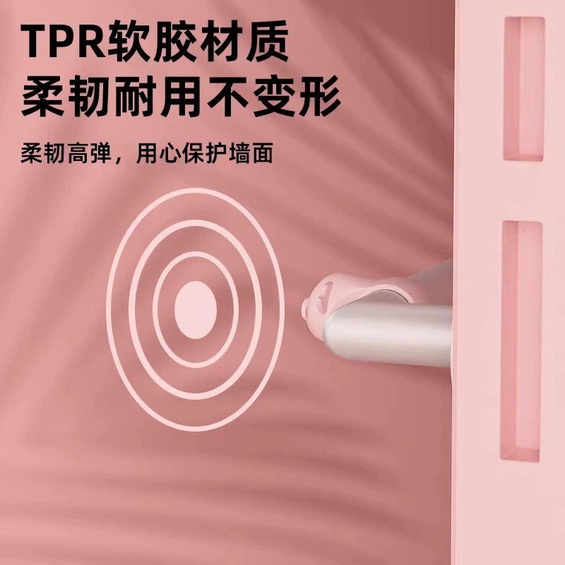 门档器硅胶门吸免打孔大门把手防撞神器门后家用顶门抵门创意高弹