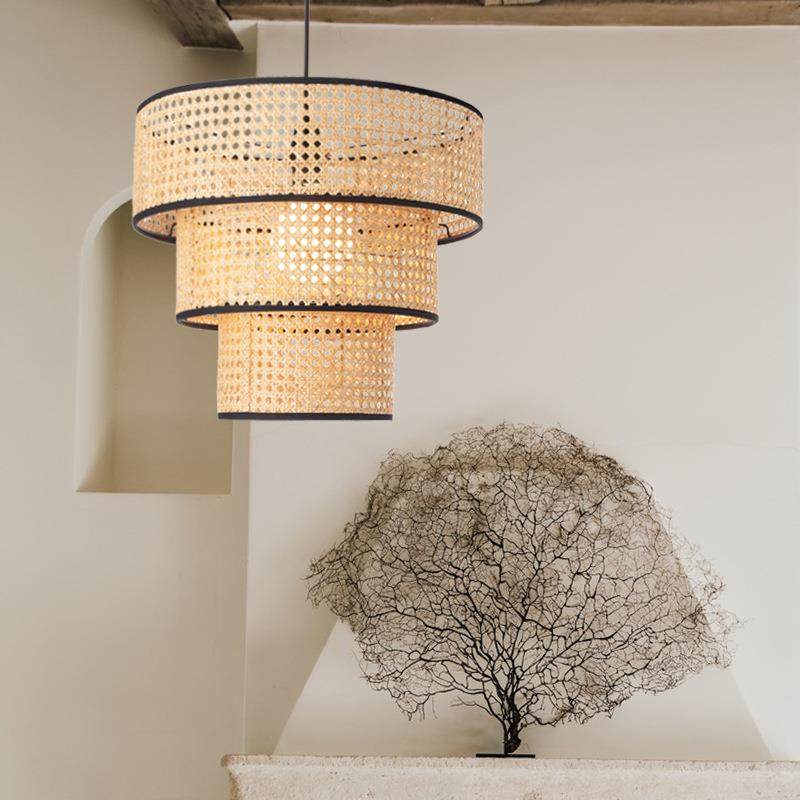 东南亚藤编餐厅吊灯客厅卧室书房藤艺灯民宿料理火锅店复古工程灯,3C数码配件,USB灯,淘宝优惠券,粉丝福利购,淘宝优惠卷