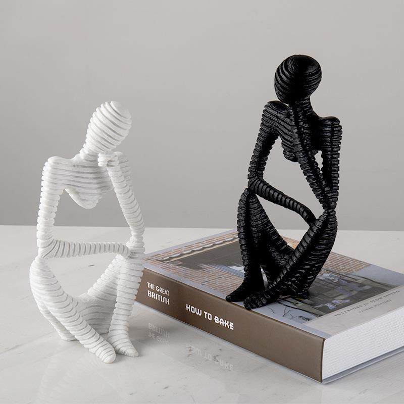 树脂人物软装桌面家居饰品北欧创意现代简约客厅酒柜电视柜摆件,3C数码配件,USB灯,淘宝优惠券,粉丝福利购,淘宝优惠卷