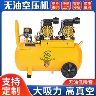 高压无油静音空压机220V小型气泵空气压缩机家用木工钉枪喷漆铜