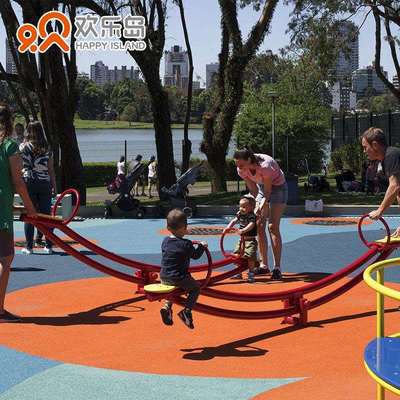 户外儿童乐园游乐设备秋千跷跷板摇马转椅滑梯厂家规划设计生产