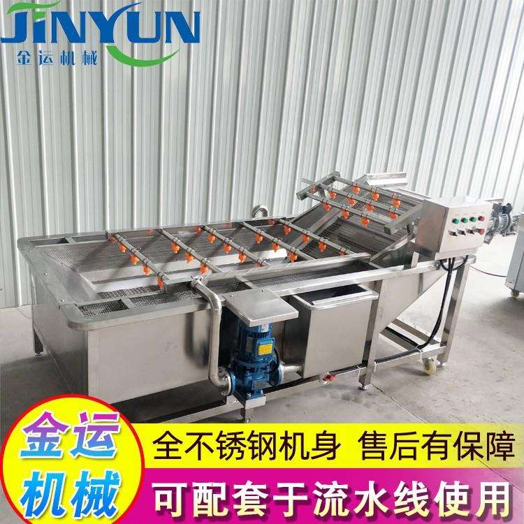 草莓蓝莓果蔬清洗机 蔬菜配送深加工设备 大枣番茄气泡清洗机设备