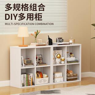 家居钢制格子柜客厅格子柜铁艺八格柜卧室儿童简易多层书柜收纳厂