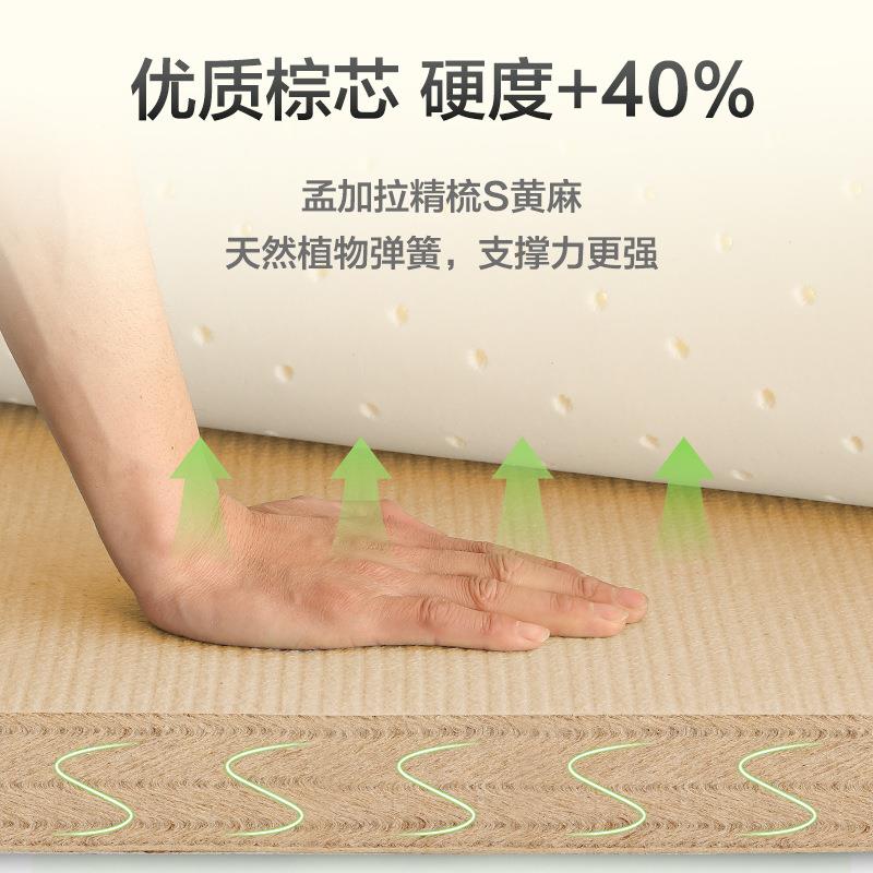 床垫硬垫加硬神器家用薄护脊椎腰天然黄麻3e椰棕乳胶席梦思变太软