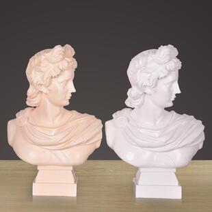 饰品摆件 客厅书房新房家居装 欧美家居摆件 中号大卫雕像人物头像