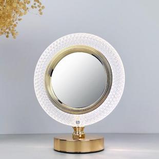 创意触摸小夜灯正面相框反面镜子卧室床头灯金色简约装饰氛围灯