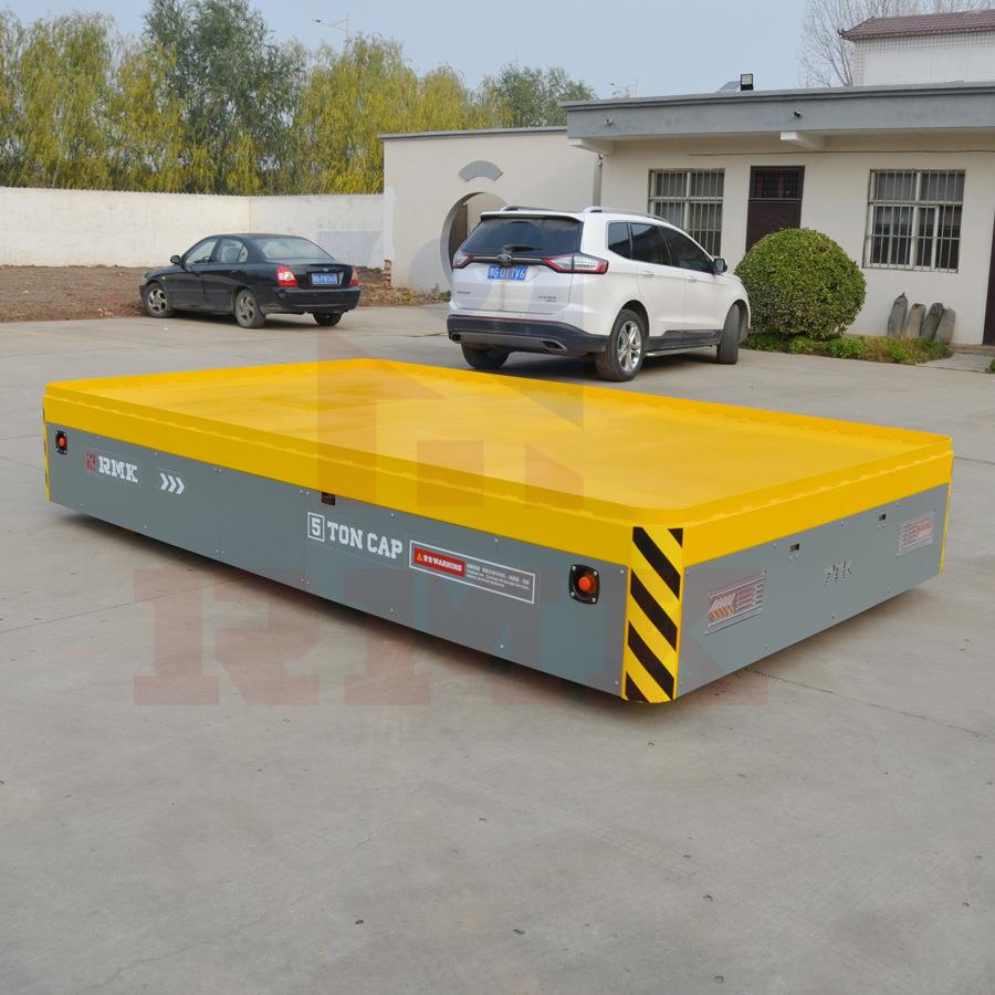 10吨重型蓄电池电动无轨平台车模具过跨无轨胶轮车物料无轨周转车