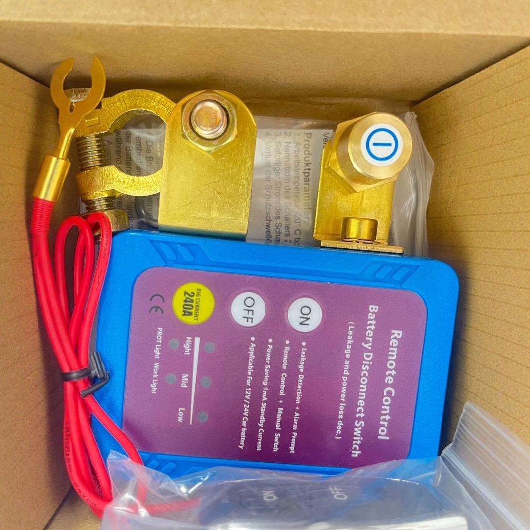 切断开关12V240A远程电池断开开关自动断电开关汽车汽车卡车船用