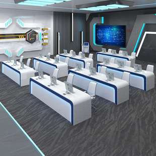 监控操作台控制台监控室调度弧形指挥台双联中控室监控台弧形设计