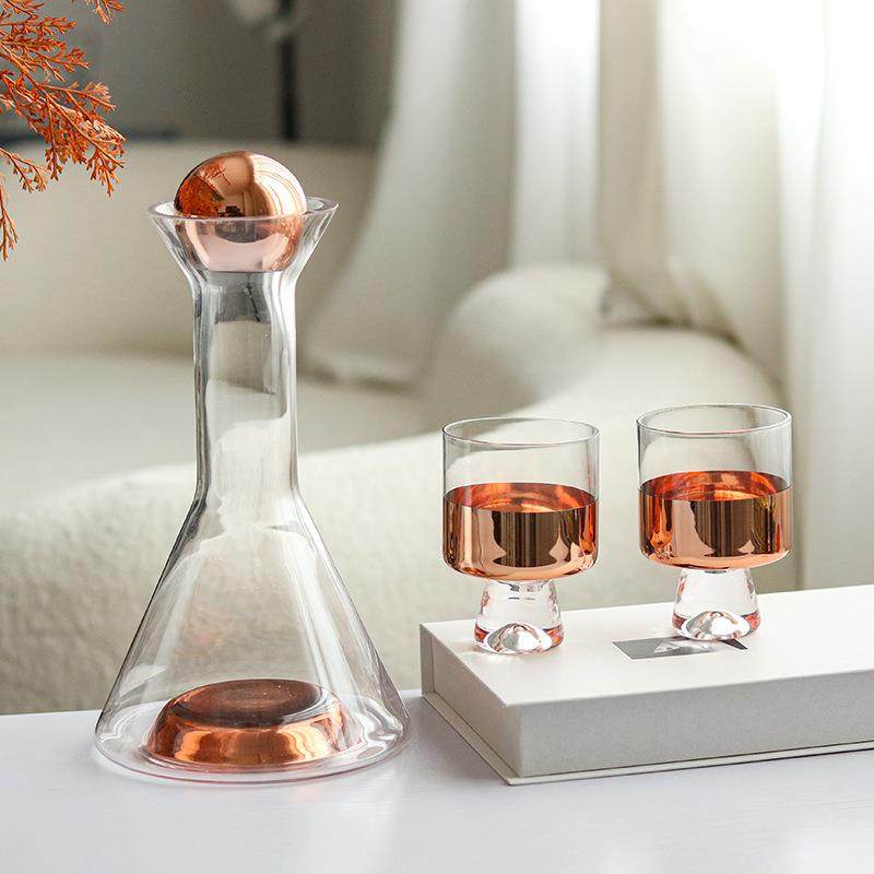 轻奢酒壶艺术家居酒柜装饰品摆件样板间客厅桌面玻璃酒具酒杯套装,鲜花速递/花卉仿真/绿植园艺,割草机/草坪机,淘宝优惠券,粉丝福利购,淘宝优惠卷