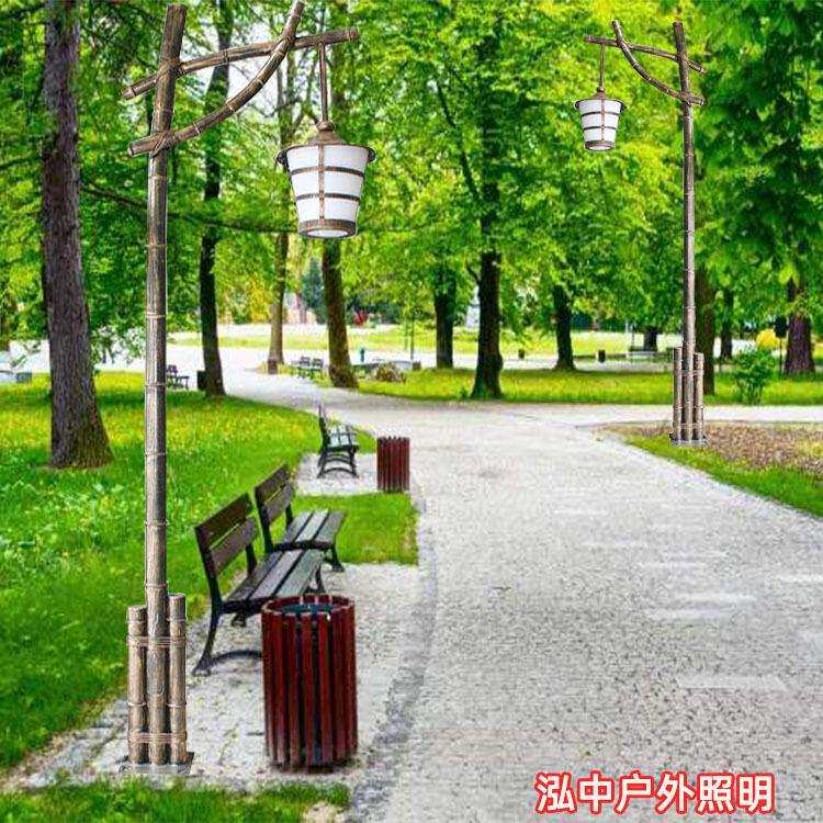 3.5米led路灯竹节户外广场公园园林树脂灯不锈钢庭院灯景观灯超亮