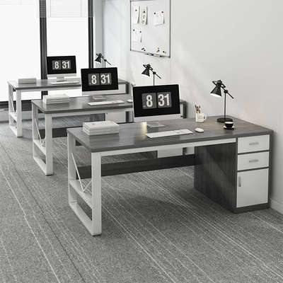 职员办公桌单人工位桌子简约电脑办公桌自习室书桌现代台式电脑桌