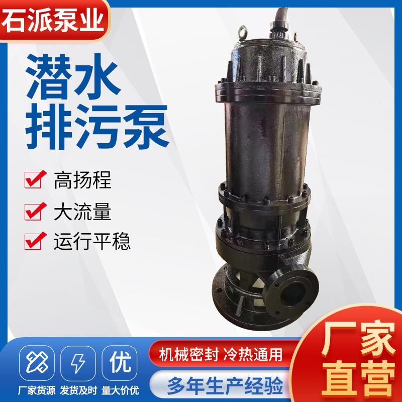 厂家潜水排污泵无堵塞污水泵家用农用地下室污水处理WQ污水泵