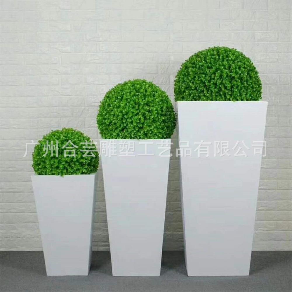 玻璃钢花盆按图制作玻璃钢花钵玻璃钢组合花盆商场美陈花盆厂家直