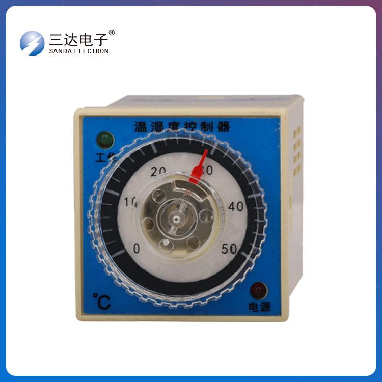 三达牌转盘式温控器AB-WK-SH(TH)智能温湿度控制器 导轨式安装