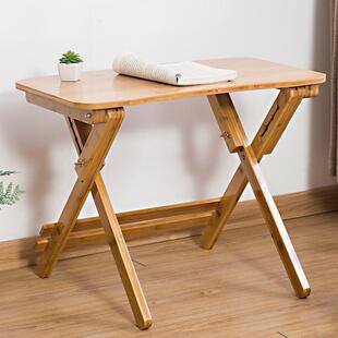 折叠书桌可升降学习桌楠竹写字桌小孩写作业桌儿童桌子小学生家用