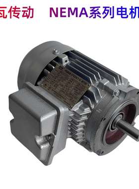 格瓦TRCF立式安装减速电机 NEMA标准出口北美电机斜齿轮减速机