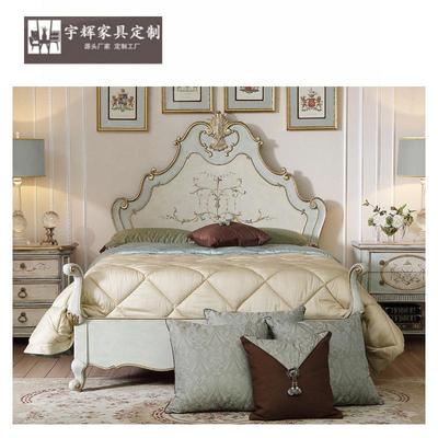 福溢家居维罗纳1.5米床1.8米公主淑女床卧室双人床清新仿古板式床